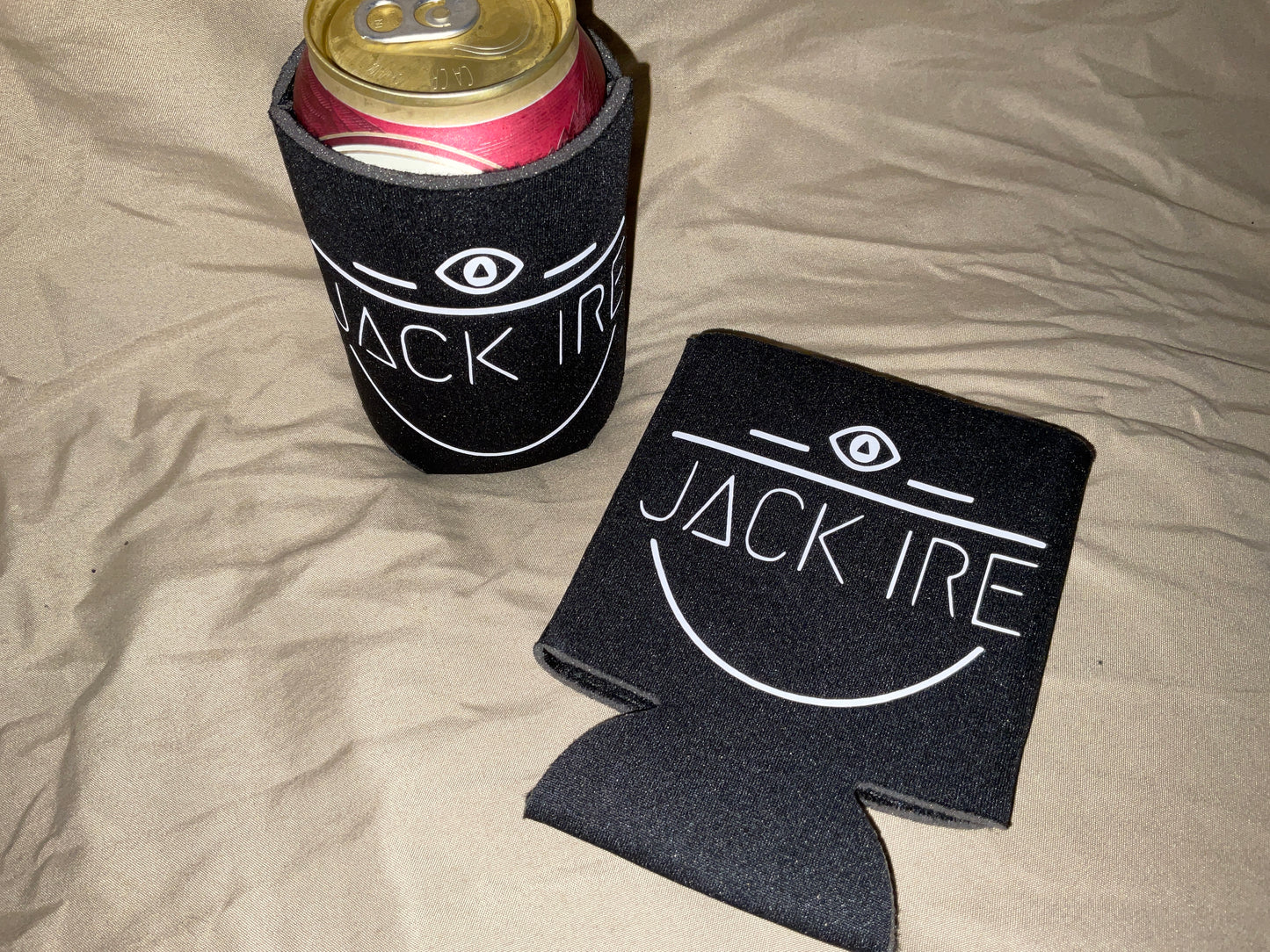 Jack Ire logo koozie